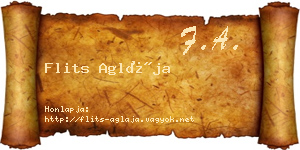 Flits Aglája névjegykártya